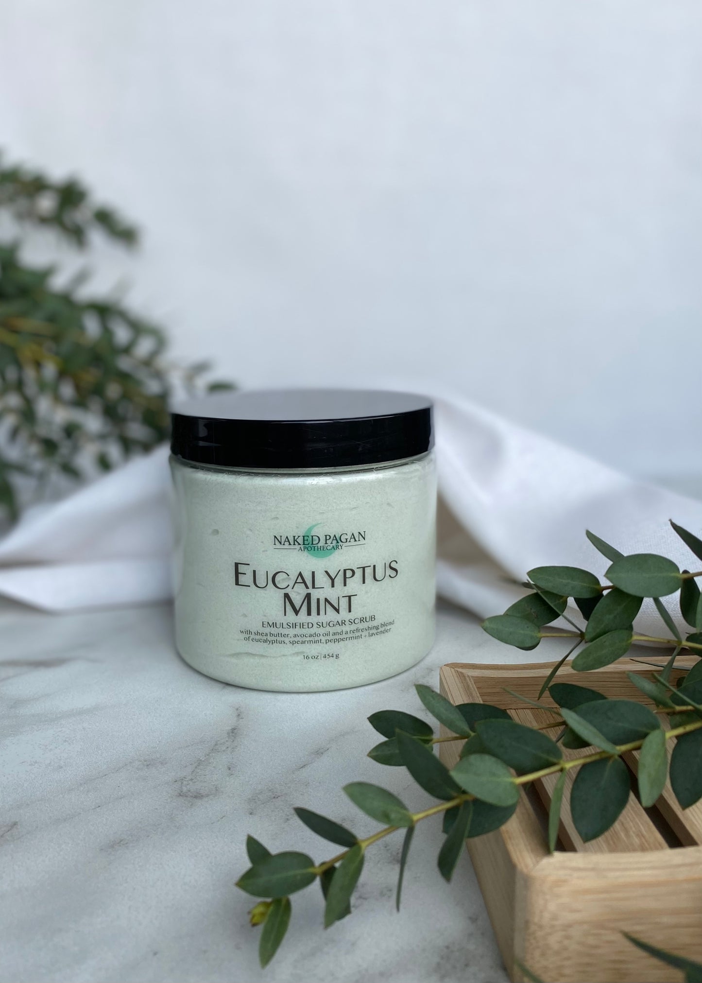 Spearmint + Eucalyptus Sugar Scrub