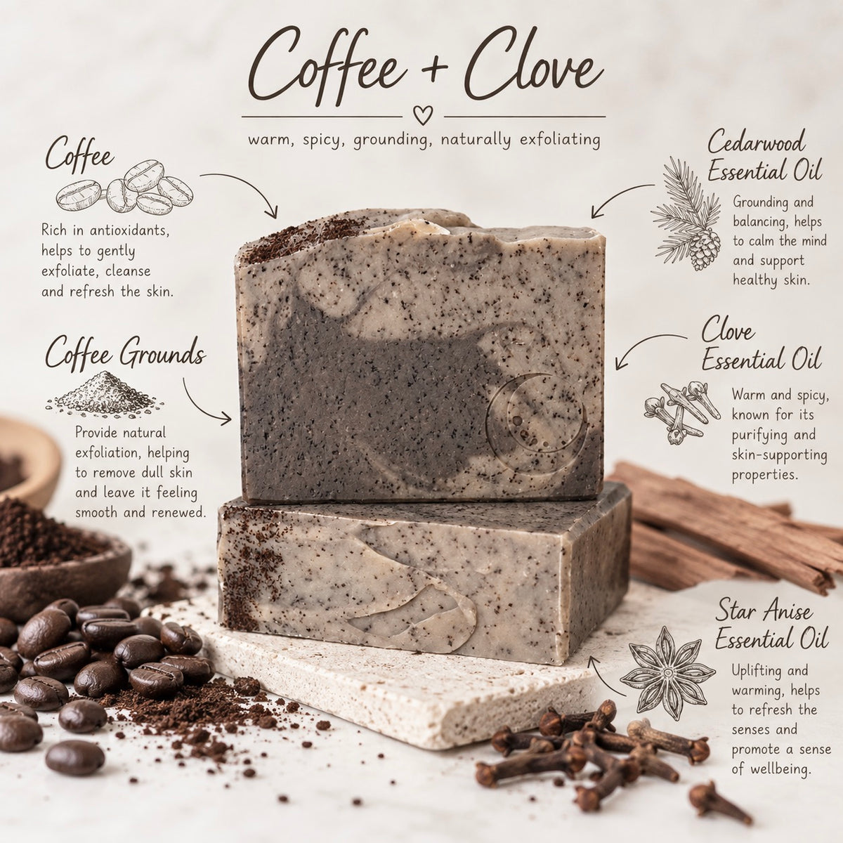 Coffee + Clove Soap