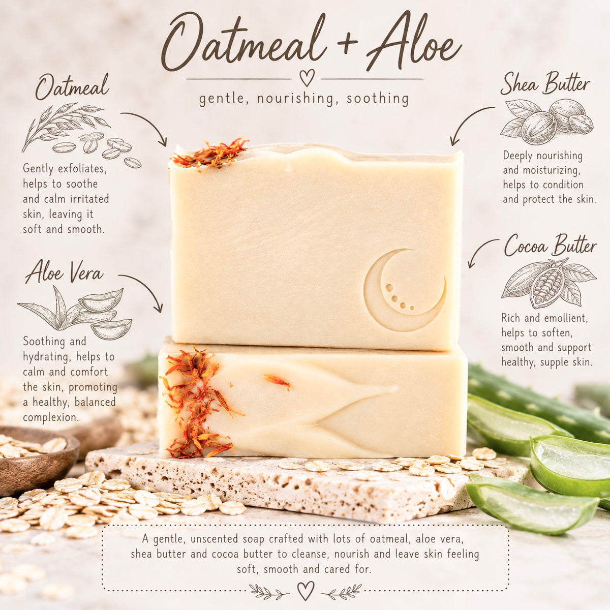 Oatmeal + Aloe Soap